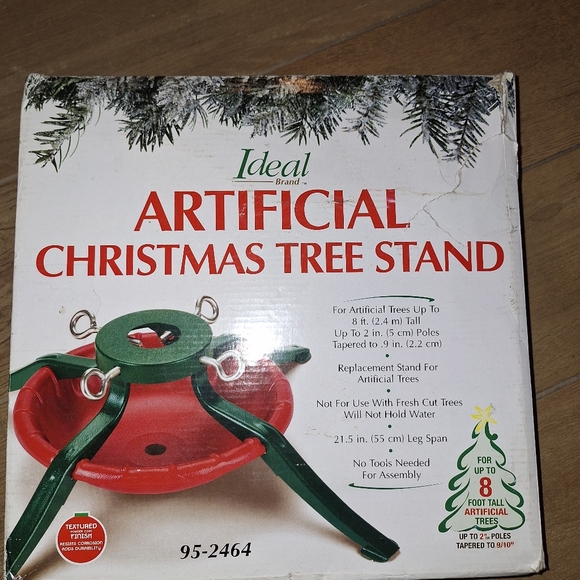 Old Fashion Vintage Metal artificial tree stands fits up to 8' Tree - Picture 4 of 9